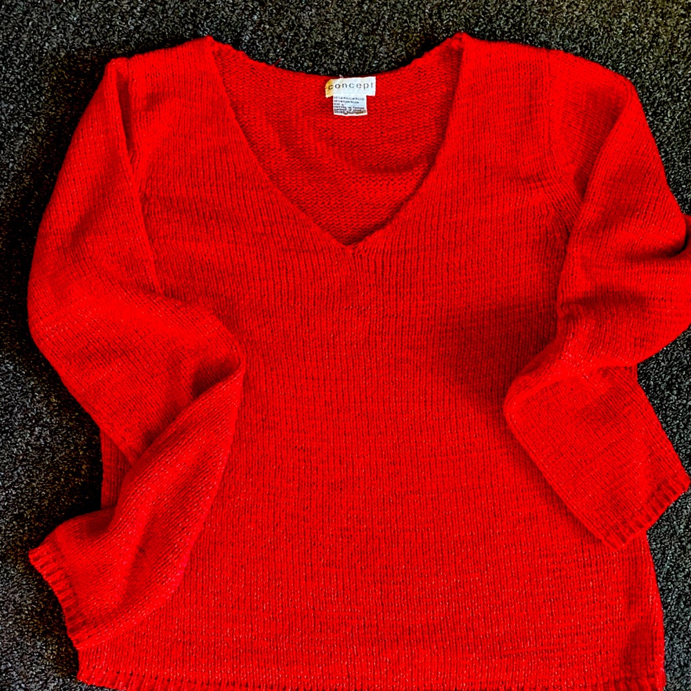 V-neck sweater